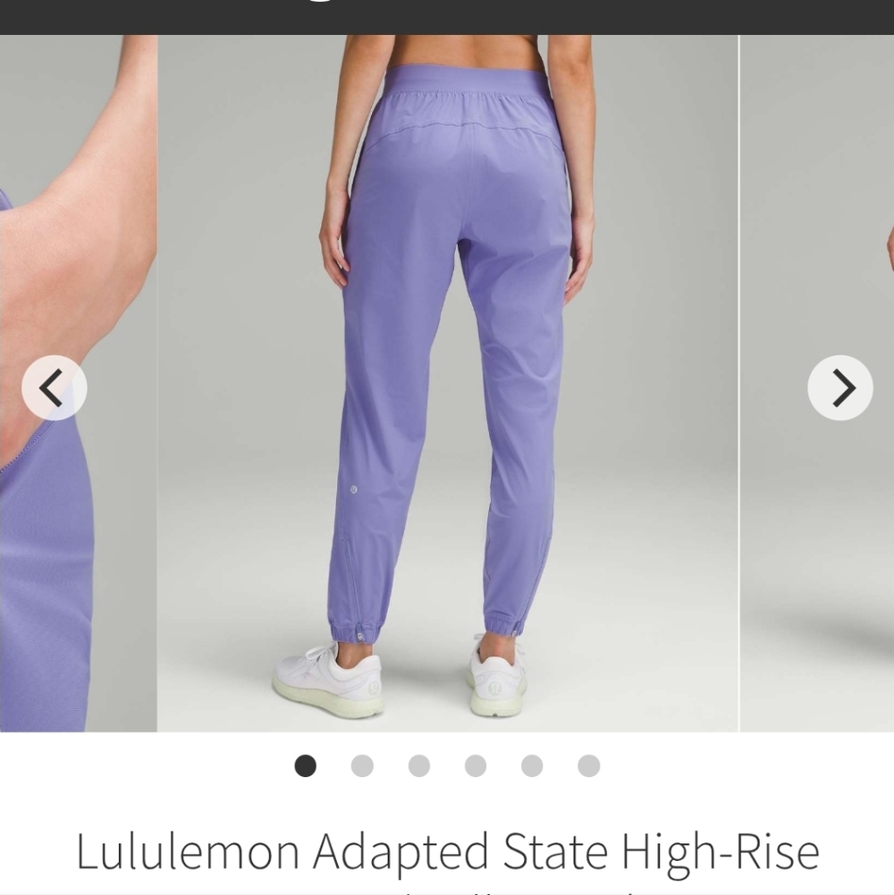 Lululemon Women's Adapted State HR Joggers In Dark Lavender Size Small